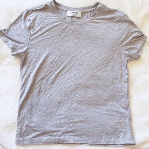 ARITIZIA BABATON HEATHER GREY BASIC TEE